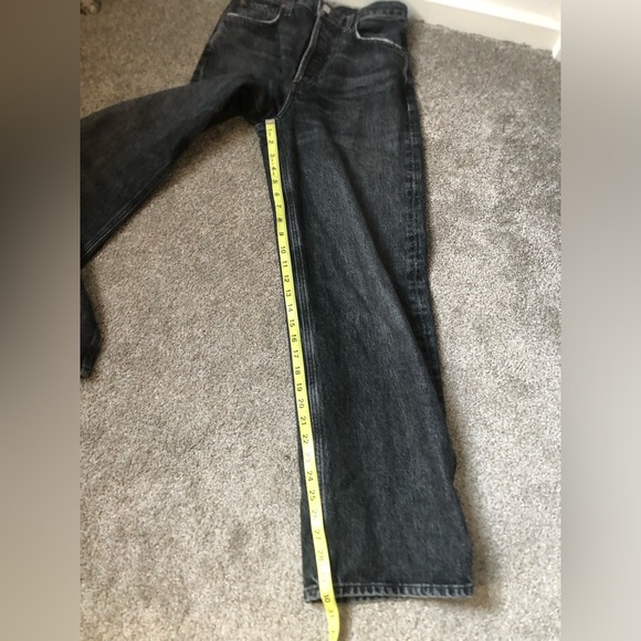 Agolde Low Slung Baggy 30.5” Jeans in Ditch Grey Wash Size 23 Waist Relaxed Fit - Picture 16 of 16